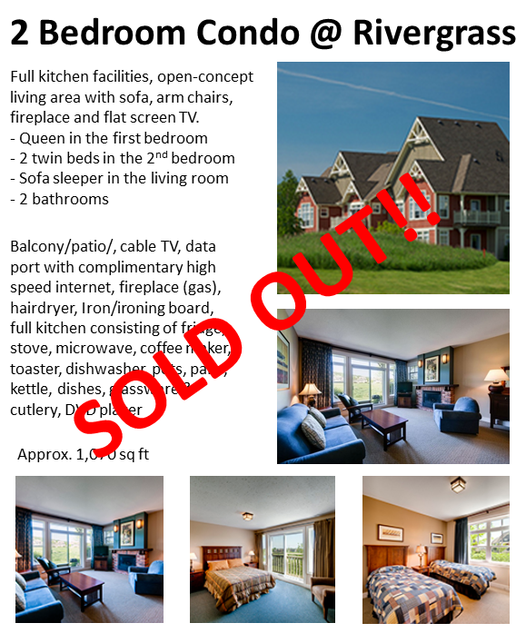 2 Bedroom Rivergrass SOLD OUT