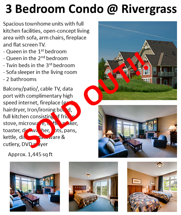 3 Bedroom Rivergrass sold out