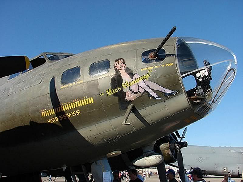 Miss Cleavage - WW II Bomber Nose Art