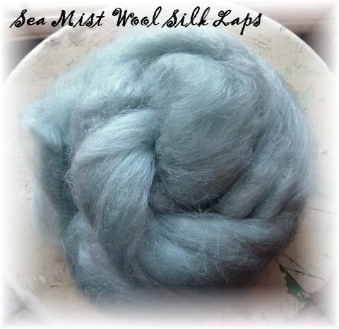 Wool Silk Laps ~ Sea Mist