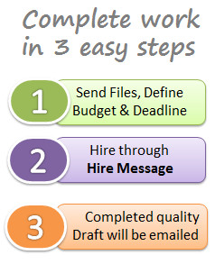 3 easy steps to complete your work