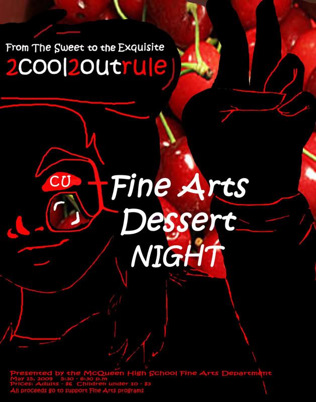Fine Arts Dessert Night poster