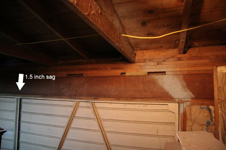 Sagging Garage Door Header - DoItYourself.com Community Forums