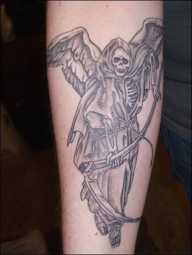 angel of death tattoos. angel of death tattoos.