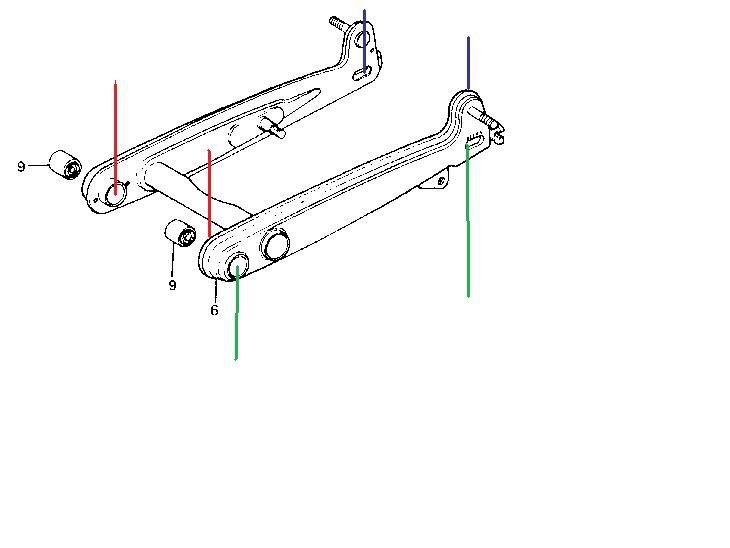 Swing Arm dimensions, CT90/110