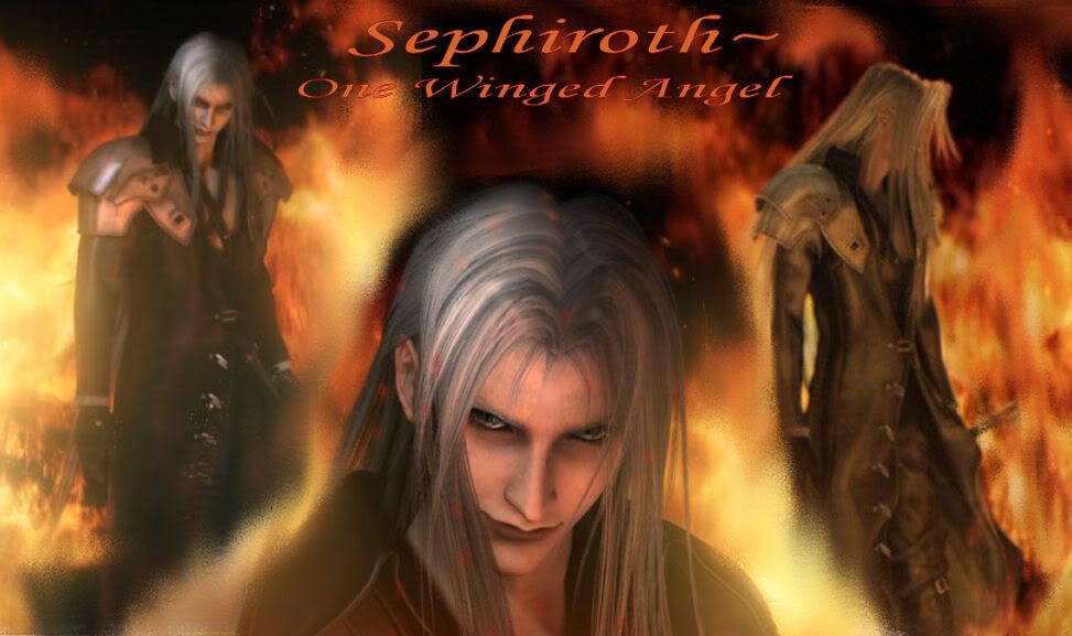 sephiroth wallpaper. Sephiroth Fire Wallpaper Image