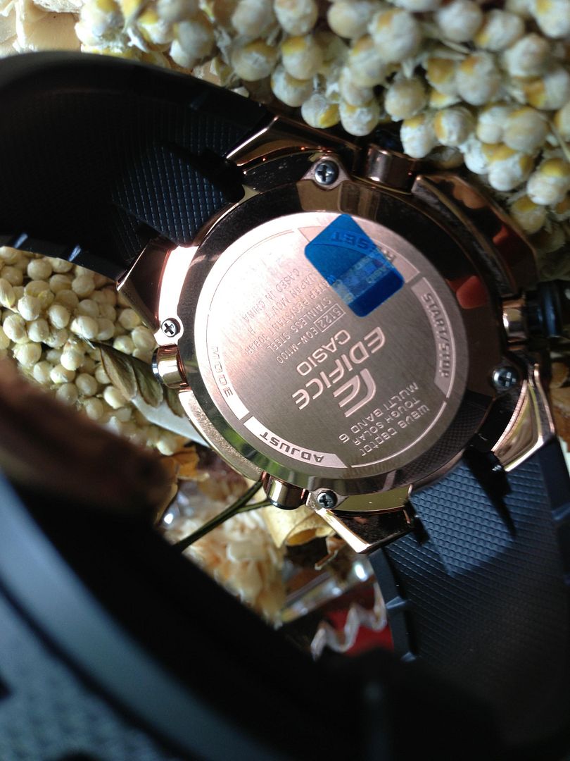 casio edifice black label atomic watch