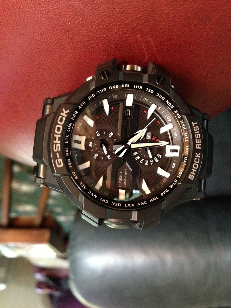 g shock aviator black