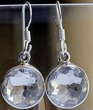 Crystal Quartz Silver earrings