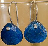 Lapuz Lazuli earrings - big briolettes - over 10mm