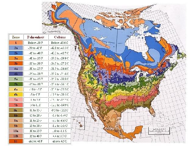 Hardiness Zone Map