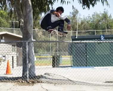 Gabriel ollies over a fence, Gabriel Martinez ollies over a fence. Photo by Ricks