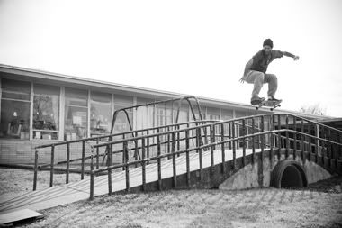 Nick Gibson skateboarding Koston