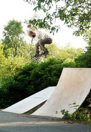 Nick Gibson BS Grab skateboarding in Poteau OK