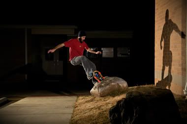 Nick Gibson skateboarding