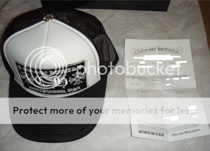   Hearts * CH * Limited Black & White Hat Cap Trucker FK CH   