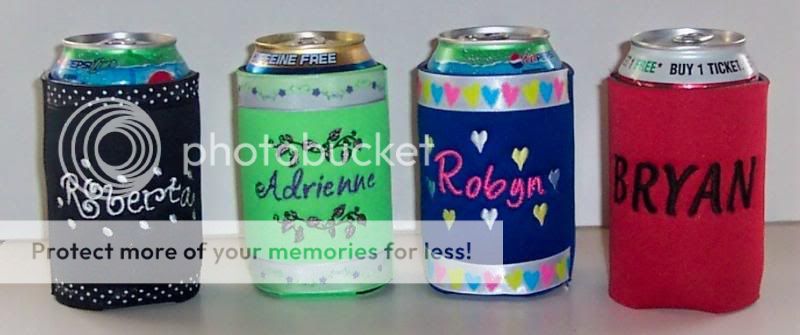 PERSONALIZED KOOZIE Can Soda Cover   Many Designs  