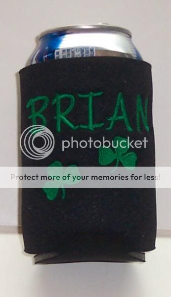 Personalized Irish Beer Koozie for St Patricks Day