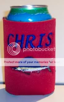 PERSONALIZED EMBROIDERED Koozie Can Cover WITH PICTURES  