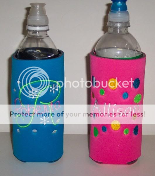 PERSONALIZED Water Bottle Embroidered KOOZIE Cover  