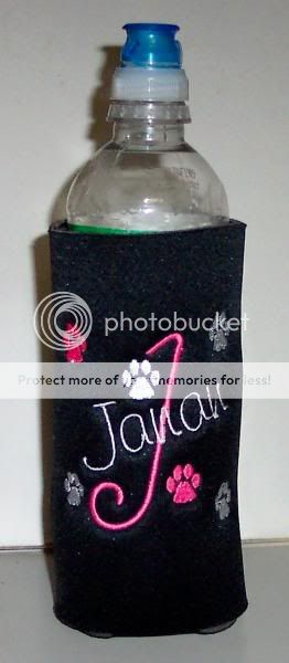 PERSONALIZED Water Bottle Embroidered KOOZIE Cover  