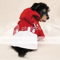 Fleece Snowman Dog Hoodie M Medium Jacket Sweater Costume Pet 