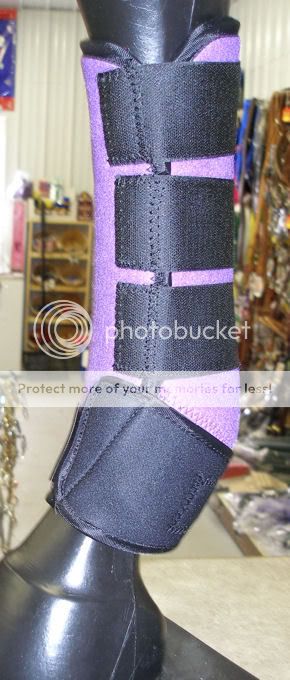 Purple Black Sports Medicine Boots SMB Medium Tack New