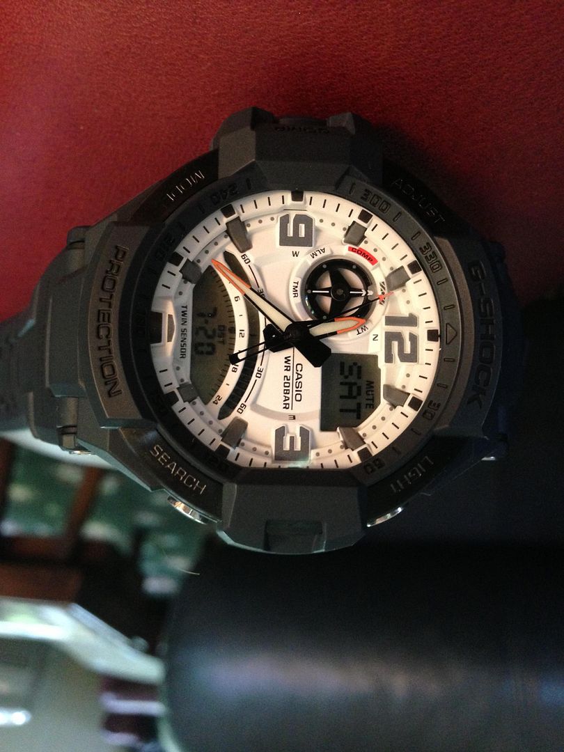 g shock aviator black